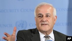 Palestinian UN envoy Riyad Mansour, Sept. 26, 2011