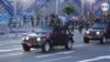 El presidente de Nicaragua, Daniel Ortega, en un desfile del Ejército en Managua el 3 de septiembre de 2021. Foto VOA.