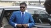 Teodoro Nguema Obiang Mongue, vice-président et fils du président de la Guinée équatoriale, arrivé au stade de Malabo pour des cérémonies célébrant son 41ème anniversaire, le 24 juin 2013. 