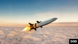 A Hypersonic Air-breathing Weapons Concept (HAWC) missile in seen in an artist's conception. Raytheon Missiles & Defense/Handout via REUTERS. 