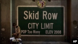 Skid Row - deo Los Anđelesa u kojem žive beskućnici, među kojima je hepatitis A najrasprostranjeniji