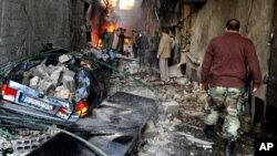 Последствия взрывов. Дамаск, 28 ноября 2012г.