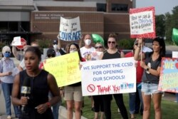 Coronavirus Georgia school protest