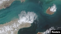 تصویر ماهواره‌ای از تنگه هرمز