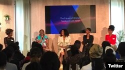 The Future of Women Facebook Live Panel, hosted by the Global First Ladies Alliance in New York, Sept 21, 2017. (Photo @SerraSippel) 