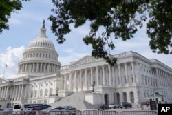 Gedung Capitol AS pada Selasa, 12 September 2023, di Washington. (Foto: AP/Mariam Zuhaib)