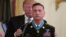 President Donald Trump awards the Medal of Honor to Army Staff Sgt. David Bellavia in the East Room of the White House in Washington, June 25, 2019, for conspicuous gallantry while serving in support of Operation Phantom Fury.