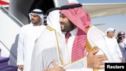 دیدار رهبران عربستان سعودی و امارات متخده عربی در ریاض. ۲۸ مهر.