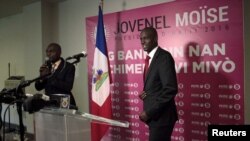 Prezidan ayisyen an, Jovenel Moise, pandan li te kandida alaprezidans. Foto 6 novanm 2015. 
