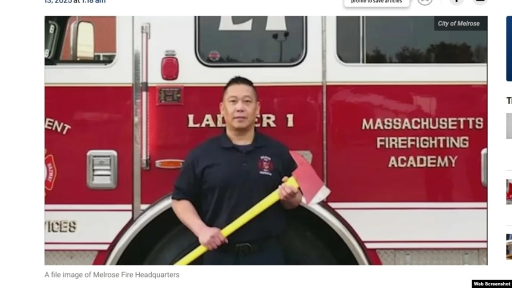 Ông Truong Nguyen. Photo Melrose Fire Headquarters via NBC Boston.