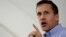 Missouri Governor Eric Greitens addresses a crowd at the Missouri State Fair in Sedalia, Mo., Aug. 17, 2017.