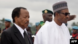 Shugaban Kamaru Paul Biya da Shugaban Najeriya Muhammadu Buhari 