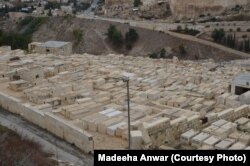 جبل ِزیتون پر یہودی قبرستان