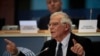 FILE - Nominated European foreign policy chief Josep Borrell answers questions during his hearing at the European Parliament in Brussels, Oct. 7, 2019.