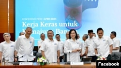 Konferensi pers Menkeu RI, 6 Januari 2025: Tahun 2024 merupakan tahun yang berat. Di tiap kuartal selalu ada dinamika yang mempengaruhi kondisi ekonomi. (Facebook/smindrawati)