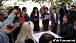 Dağlıq Qarabağa səfər edən qadınlar (Foto news.am saytından götürülüb) 