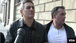 Niyaməddin Əhmədov və Əli Kərimli 19 oktyabr aksiyası zamanı