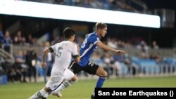 Benjamin Kikanović u jednoj od utakmica za San Jose Earthquakes