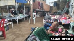 Sebuah rumah sakit darurat di kamp pengungsi Ohn phyan di Thailand tempat bagi warga etnis dari Myanmar berlindung (foto: dok). 