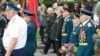 Pro-Russian Victory Day Attracts Small Crowd in Donetsk