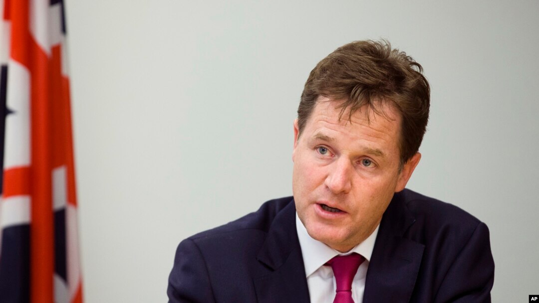 Deputi Perdana Menteri Inggris Nick Clegg