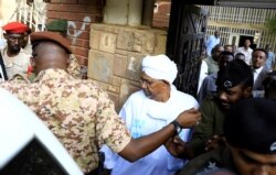 Sudan's ex-president Omar al-Bashir leaves the office of the anti-corruption prosecutor in Khartoum, Sudan, June 16, 2019.