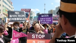 Dân Hàn quốc biểu tình chống giết chó ăn thịt