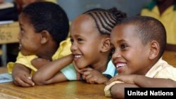 Primary school children in Ethiopia.