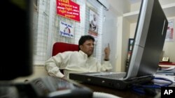 FILE - Lasantha Wickrematunga, the chief editor of the Sunday Leader newspaper his Colombo, Sri Lanka office.