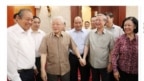 Ông Nguyễn Phú Trọng tái xuất hiện ngày 21 tháng Sáu. (Hình: Trích xuất từ VnExpress.net)
