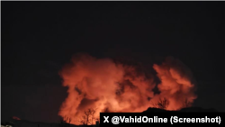 تصویر منتسب به انفجارهای سنگین در اصفهان ساعت ۲ بامداد - سه‌شنبه ۱۱ فروردین