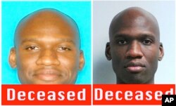 These images released by the FBI show photos of Aaron Alexis, who police believe was a gunman at the Washington Navy Yard shooting in Washington, Sept. 16, 2013, and who was killed after he fired on a police officer.