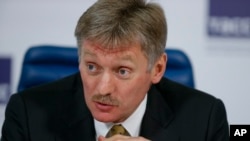 Le porte-parole du president russe, Dmitri Peskov (AP Photo/Alexander Zemlianichenko)