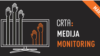Naslovna grafika Medijskog monitoringa političkog pluralizma u Srbiji, koji je uradila i objavila organizacija CRTA, u Beogradu, 14. aprila 2021. (Grafika: CRTA)