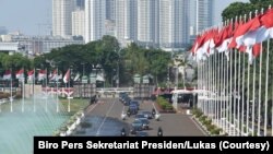 Iring-iringan Presiden RI terpilih periode 2019-2024, Jokow Widodo, ketika memasuki Gedung DPR RI. (Foto: Dok). 