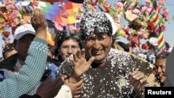 Evo Morales podría aspirar a la reelección en el 2014.