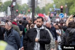 Alexandre Benalla, saat rally hari Buruh di Paris, 1 Mei 2018. (Foto: dok).