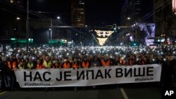 Protest u Beogradu na godišnjicu ubistva Olivera Ivanovića.