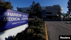 A view shows the Harbor-UCLA Medical Center in Torrance, California, U.S., where golfer Tiger Woods was taken following a car crash, Feb. 23, 2021. 