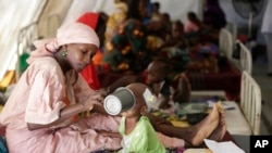 Imagem de arquivo de um campo de refugiados em Maiduguri, Nigéria