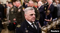 El jefe del Estado Mayor Conjunto de las Fuerzas Armadas de EEUU, el general Mark Milley, en una ceremonia en el Salón Este de la Casa Blanca en Washington, el 5 de septiembre de 2023.