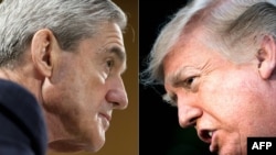 Le procureur spécial Robert Mueller et le président américain Donald Trump 