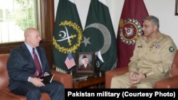US NSA General McMaster met with Pakistan army chief Gen Qamar Javed Bajwa, April 17.