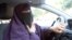 Kenza Drider, Muslimah yang mengenakan niqab, mengendarai mobilnya di Avignon, Perancis selatan.