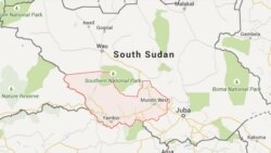 Map of Western Equatoria state in South Sudan.