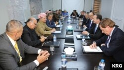 Civina Serokê Herêma Kurdistanê M.Barzanî û Şanda Biyanî 14.09.2017