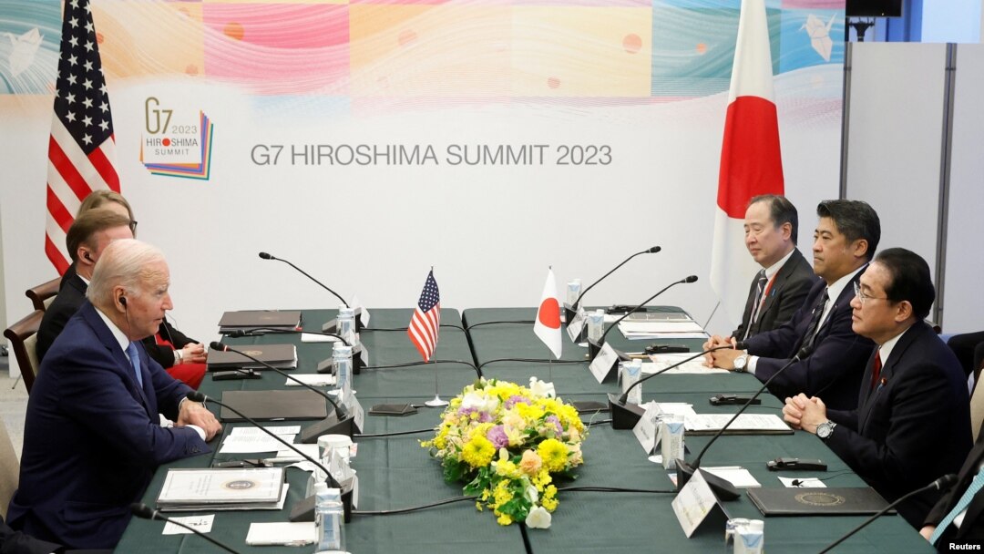 Американо-японские переговоры на высшем уровне в рамках саммита G7 в Хиросиме.