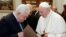 Palestinian President Mahmoud Abbas meets with Pope Francis at the Vatican, Dec. 3, 2018.