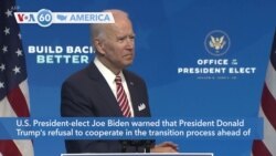 VOA60 Ameerikaa - Biden Warns of Lethal Consequences if Trump Won't Coordinate on Coronavirus Response