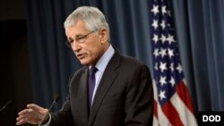 Menteri Pertahanan Amerika Chuck Hagel memberi tanggapan keras mengenai isu Korea Utara ketika memberi keterangan kepada para wartawan Senin (31/3).
